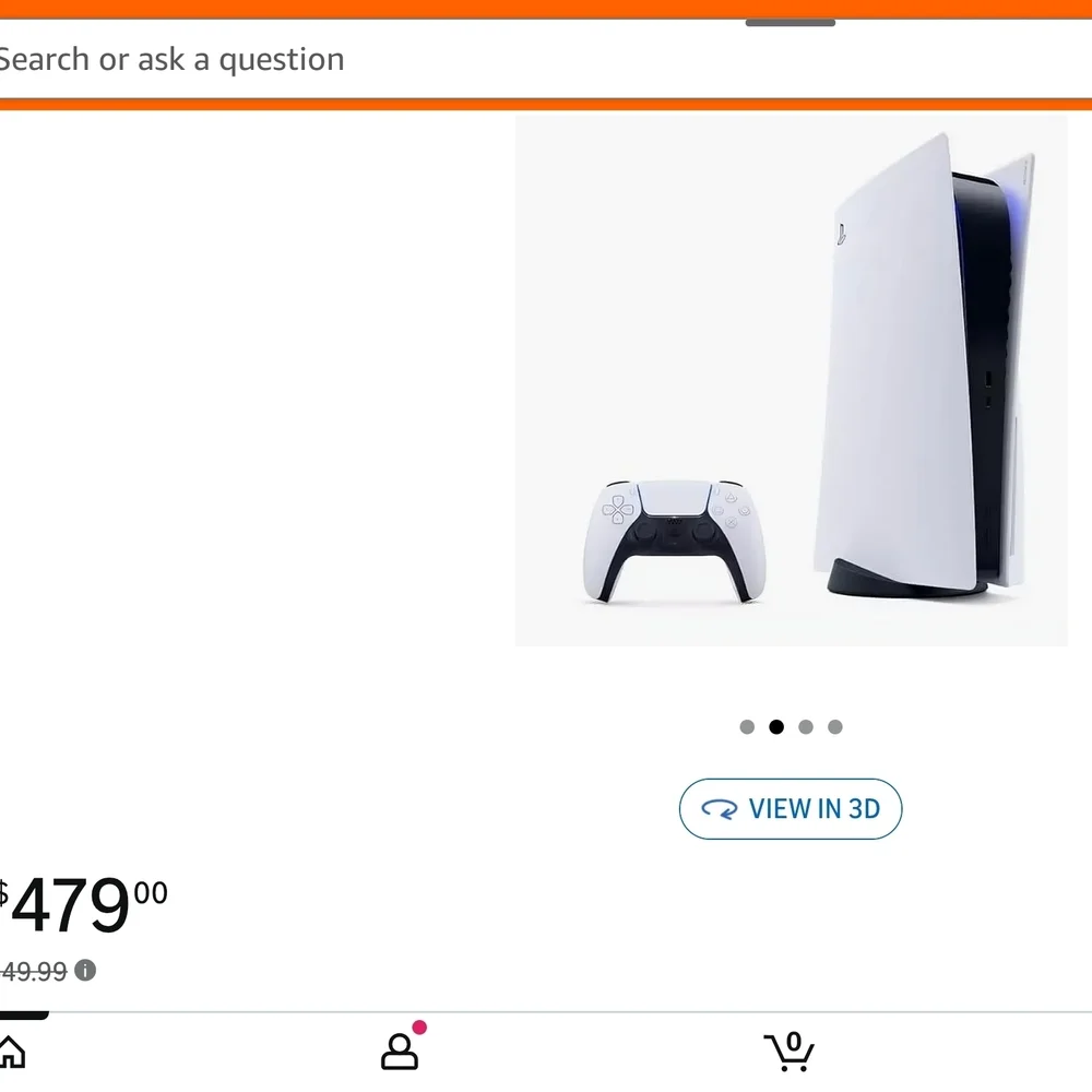 Sony PlayStation 5 with Blue and Black Controller